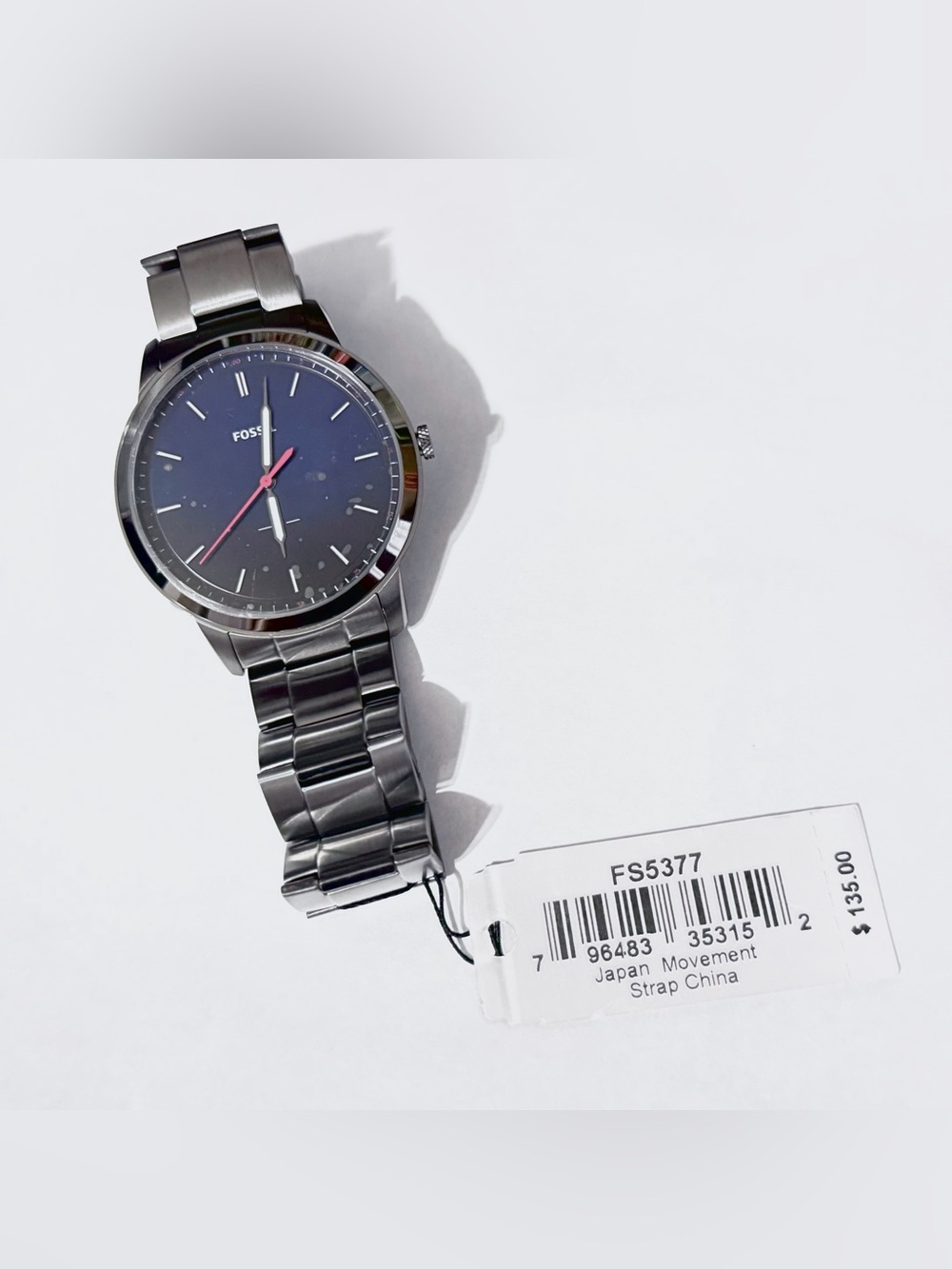 Men's Fossil Minimalist Slim Grey Steel Watch | Item #FS5377 - Picture 2 of 15